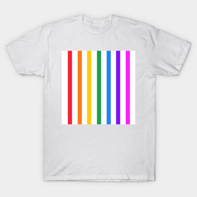 Bright rainbow stripes T-Shirt by bettyretro